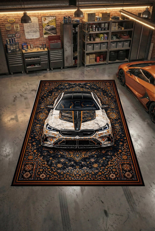 BMW M5 Mansory – Retro Persian Style Floor Rug | Exclusive Automotive Design - Rilva Design