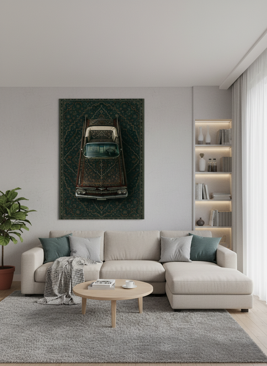 Chevrolet Impala Persian tapestry in a bright living room
