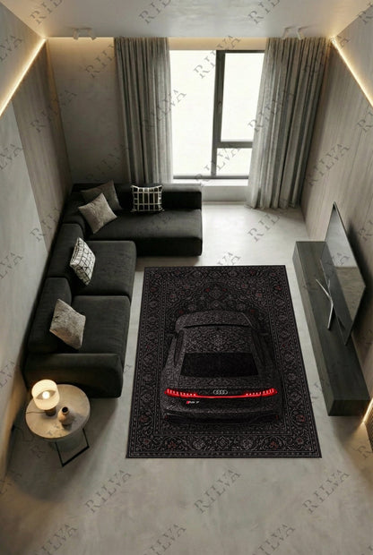 Audi RS7 Car Rug – Retro Persian Style Floor Rug | Exclusive Automotive Design - Rilva Design