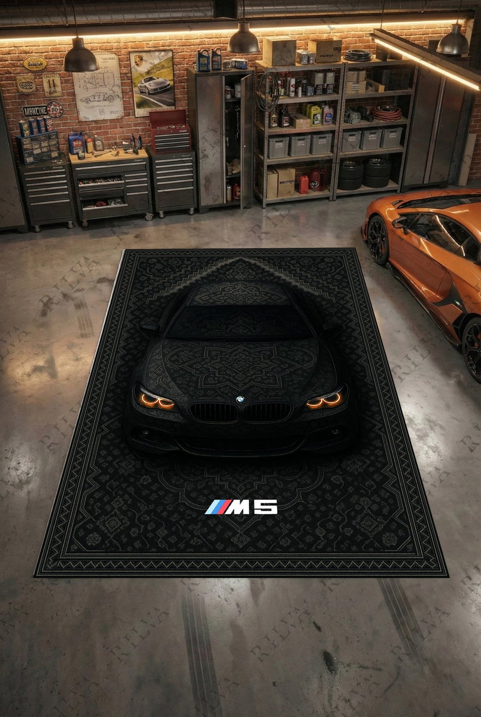 Person Rug Car BMW M5 E60 Car Rug - Persian Style Floor Rug – Rilva Design