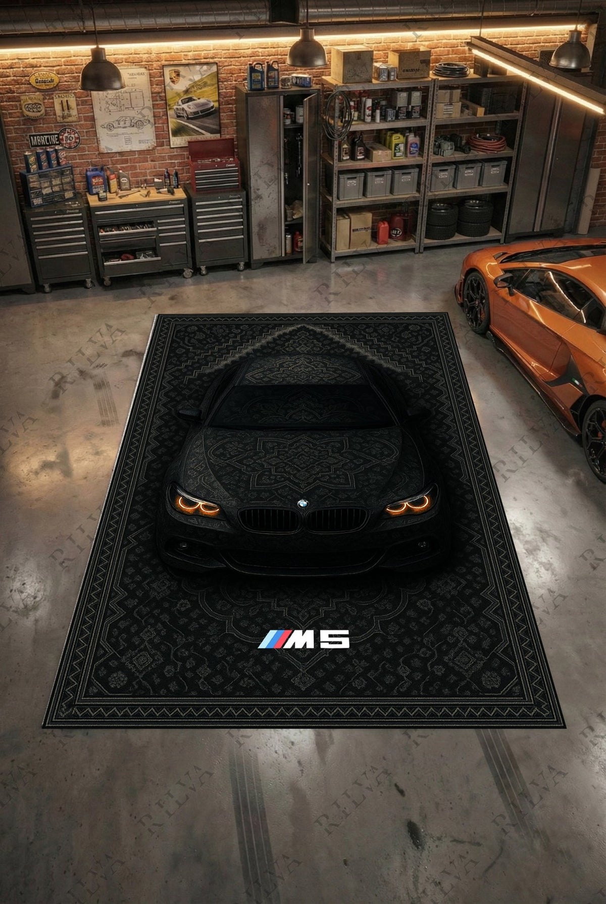 BMW M5 E60 Car Rug - Persian Style Floor Rug – Rilva Design