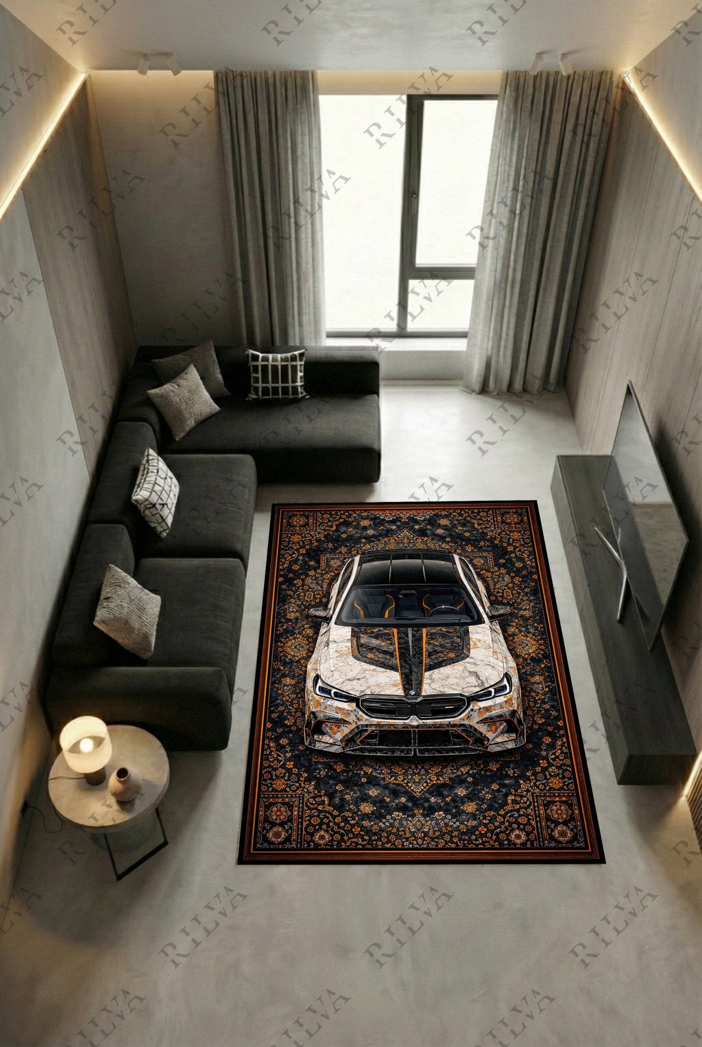 BMW M5 Mansory – Retro Persian Style Floor Rug | Exclusive Automotive Design - Rilva Design