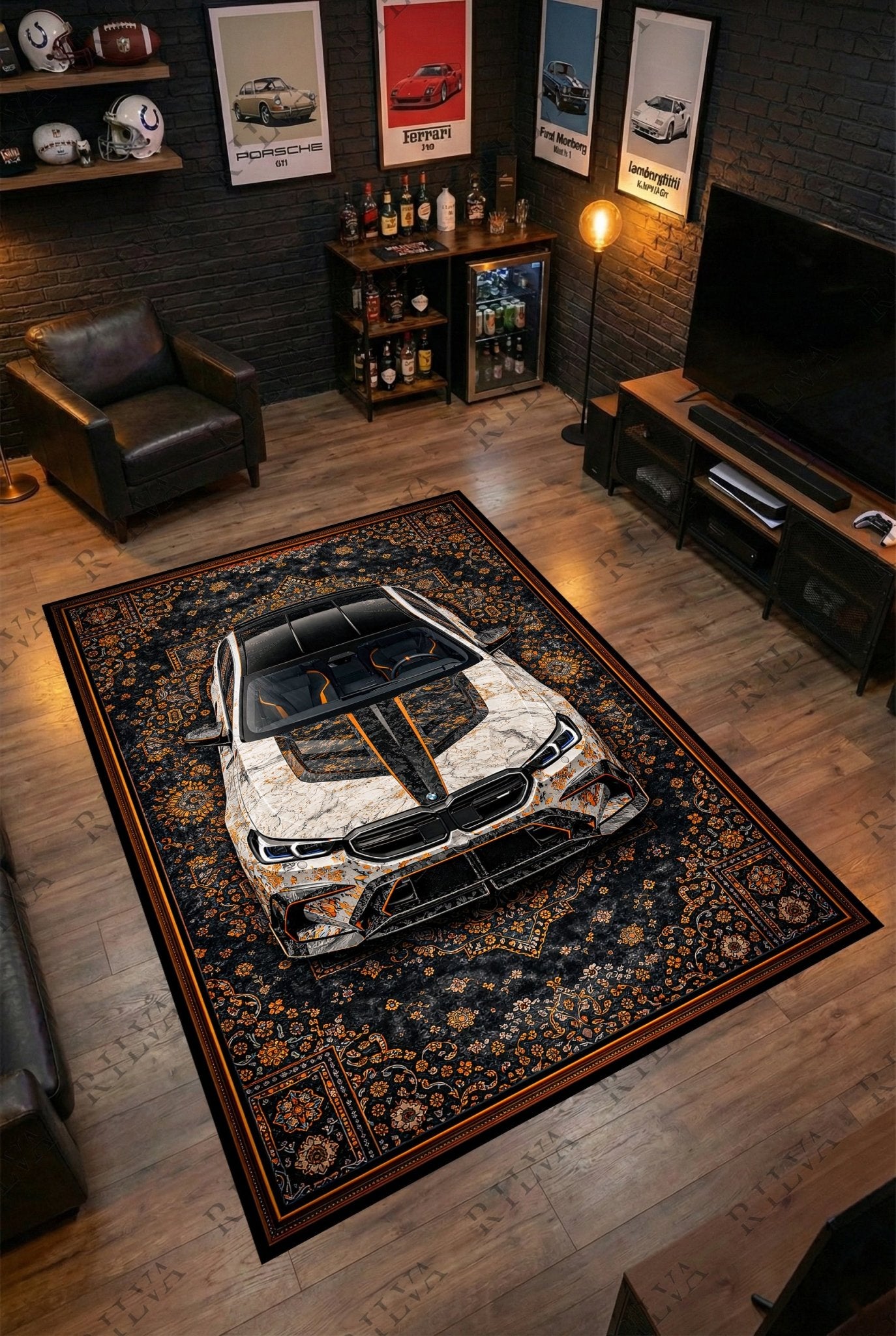 BMW M5 Mansory – Retro Persian Style Floor Rug | Exclusive Automotive Design - Rilva Design