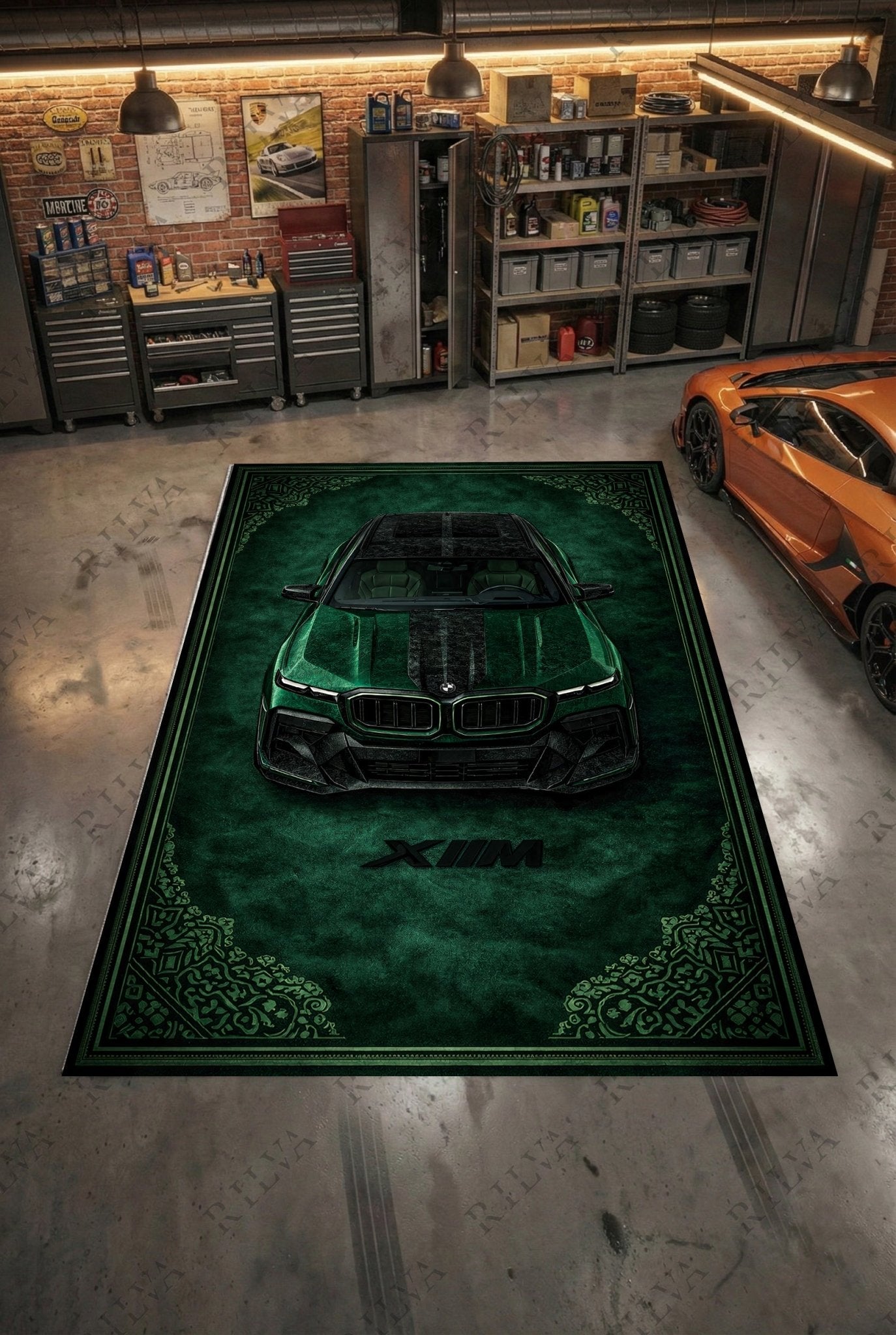 BMW XM Mansory – Retro Persian Style Floor Rug | Exclusive Automotive Design - Rilva Design