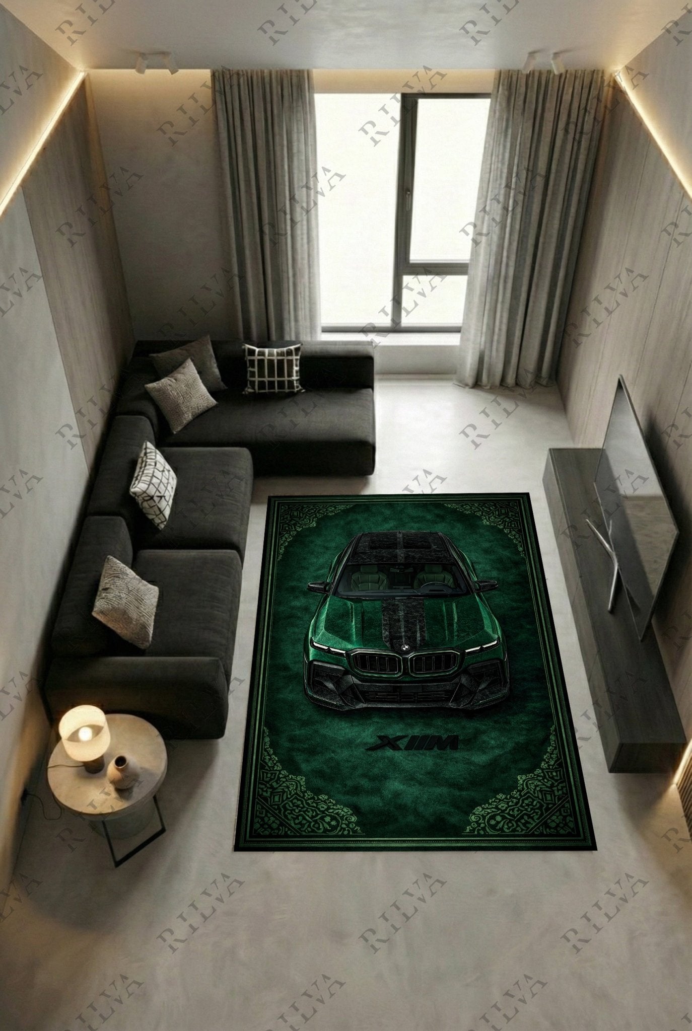 BMW XM Mansory – Retro Persian Style Floor Rug | Exclusive Automotive Design - Rilva Design