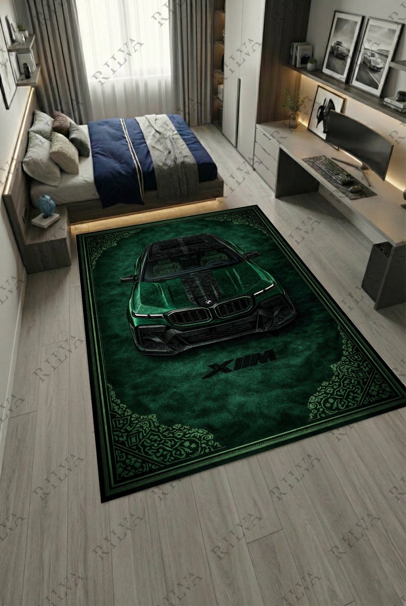 BMW XM Mansory – Retro Persian Style Floor Rug | Exclusive Automotive Design - Rilva Design