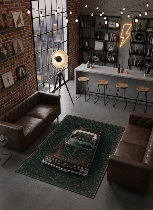 Chevrolet Impala x Imperial Nightshade – Customizable Plate Persian Automotive Rug - Rilva Design