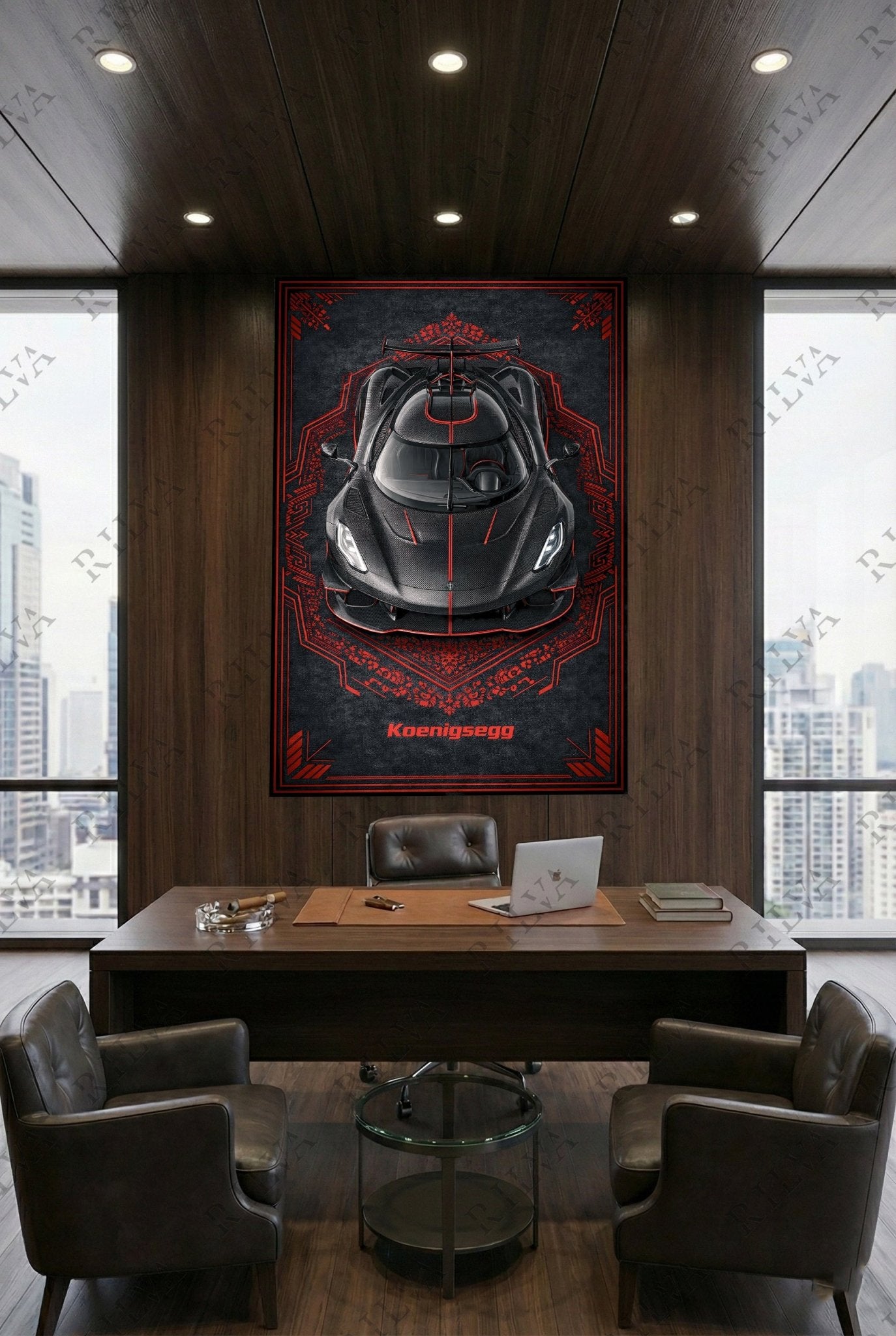 Koenigsegg Jesko Mansory Wall Tapestry – Modern Style Automotive Art - Rilva Design