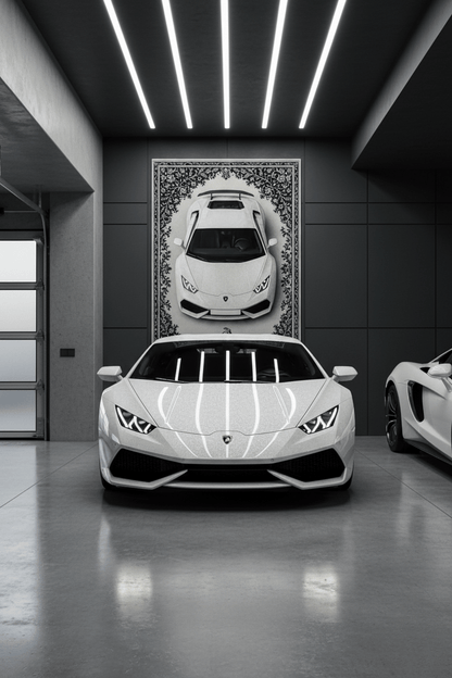 Lamborghini Huracán Wall Tapestry – Luxury Supercar Decor for Bedroom, Gaming Setup & Garage Display - Rilva Design