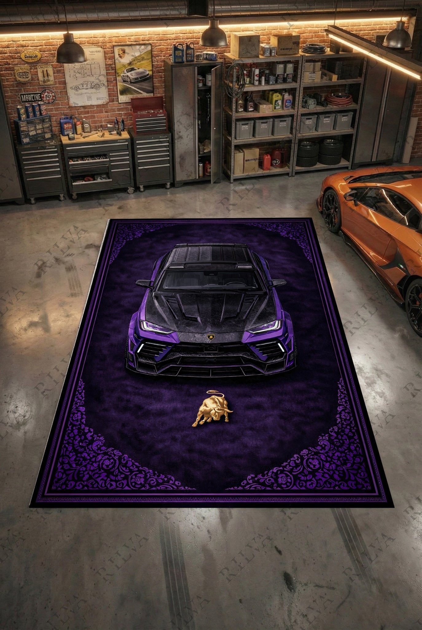 Lamborghini Urus Mansory – Retro Persian Style Floor Rug | Exclusive Automotive Design - Rilva Design