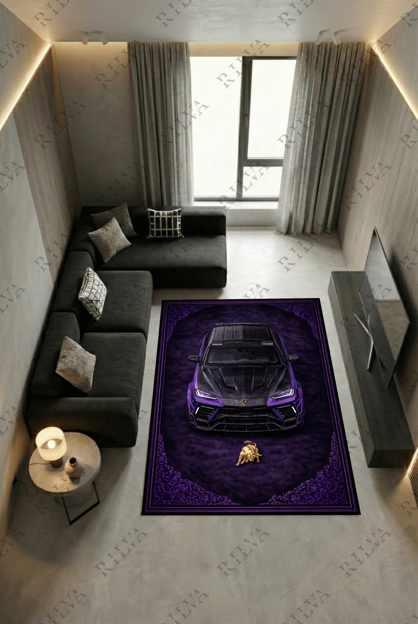 Lamborghini Urus Mansory – Retro Persian Style Floor Rug | Exclusive Automotive Design - Rilva Design