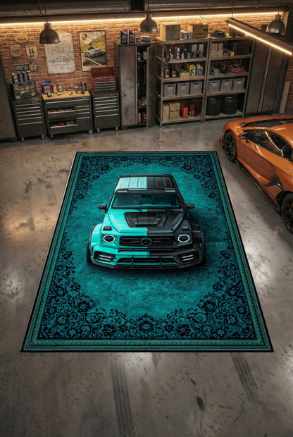 Mercedes G - Wagon Mansory – Retro Persian Style Floor Rug | Exclusive Automotive Design - Rilva Design