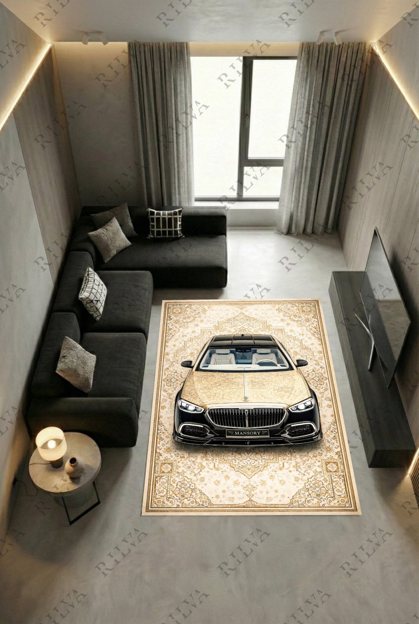 Mercedes - Maybach S - Class Mansory – Retro Persian Style Floor Rug | Exclusive Automotive Design - Rilva Design