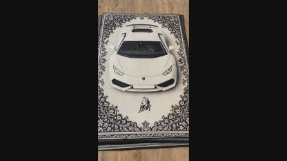 Audi RS7 X Shadowline – Black Luxury Car Floor Rug With Customizable Plate