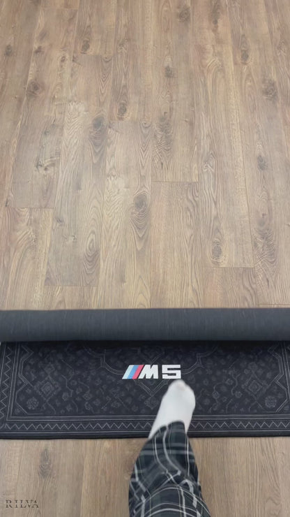 BMW M5 Mansory Wall Tapestry – Retro Persian Style Automotive Art