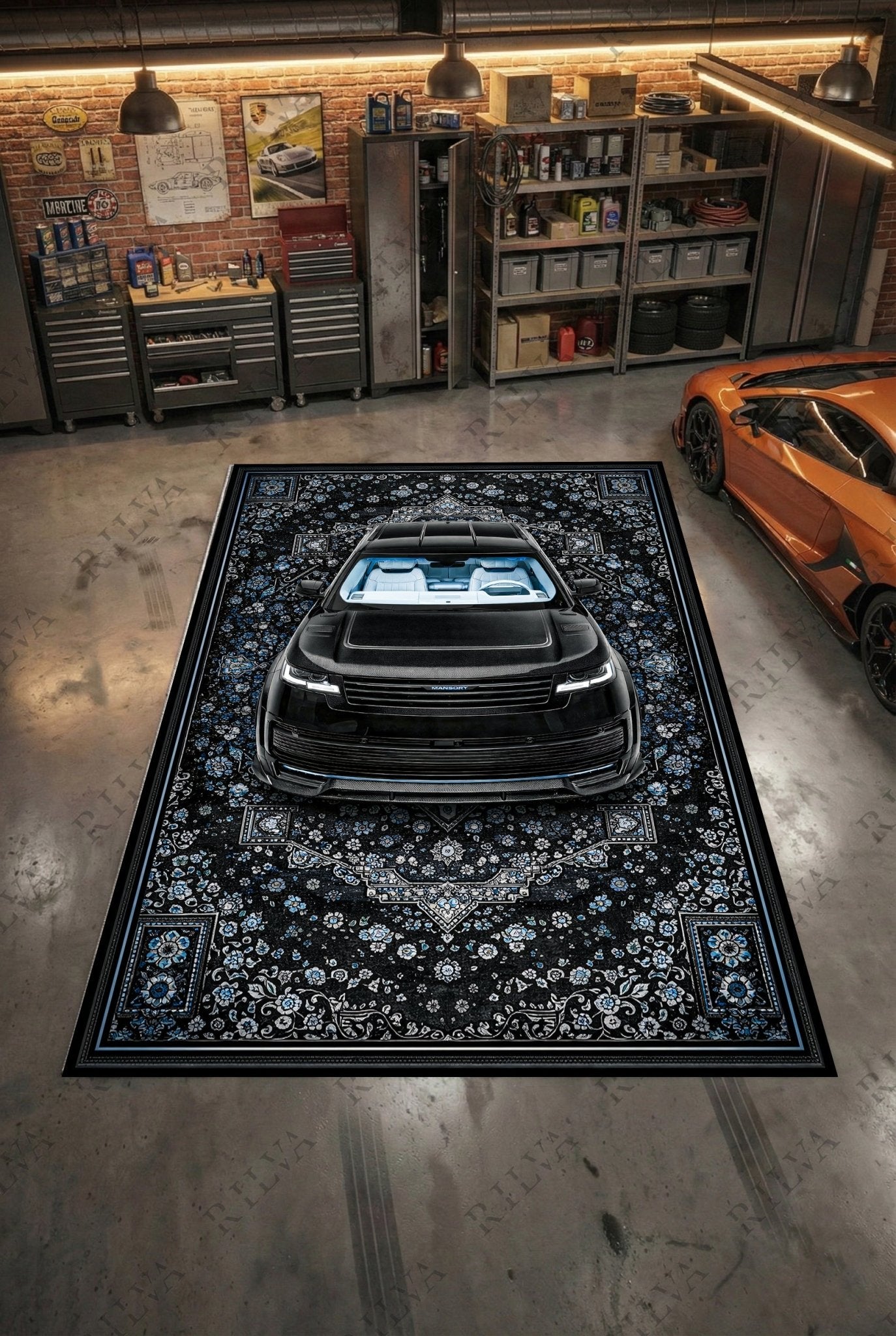 Range Rover SV Mansory – Persian Style Floor Rug | Exclusive Automotive Design - Rilva Design