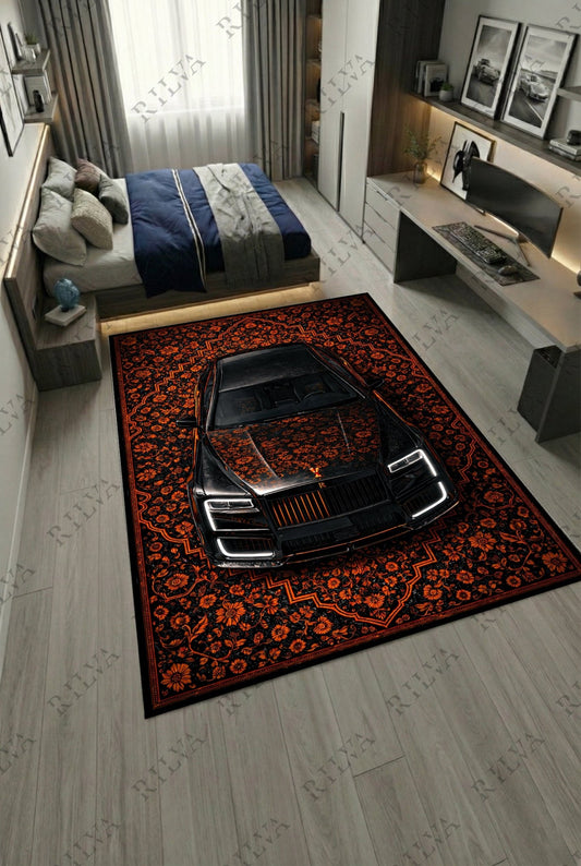 Rolls Royce Cullinan Mansory – Retro Persian Style Floor Rug | Exclusive Automotive Design - Rilva Design