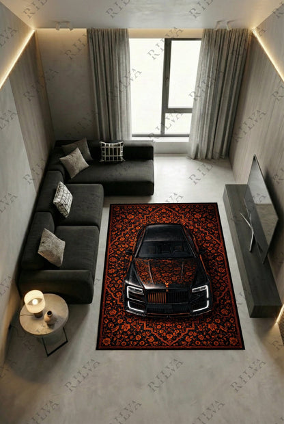 Rolls Royce Cullinan Mansory – Retro Persian Style Floor Rug | Exclusive Automotive Design - Rilva Design
